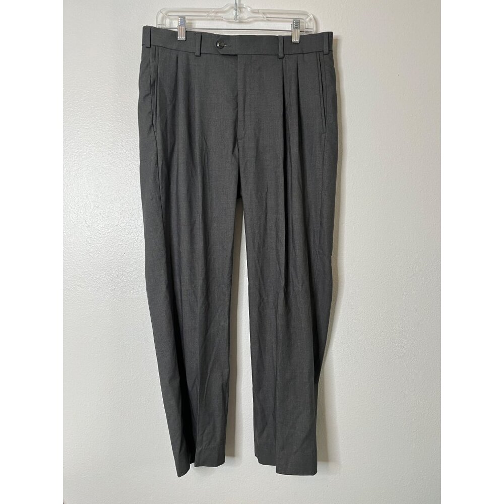 Roundtree & Yorke‎ TravelSmart Mens Dress Pants 33x30 Polyester Viscose Gray